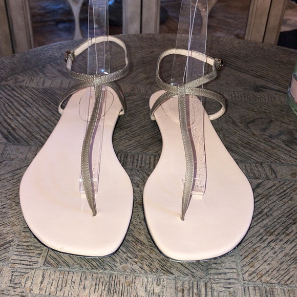 Sergio Rossi Leather Minimalist Sandals - Picture 2 of 11